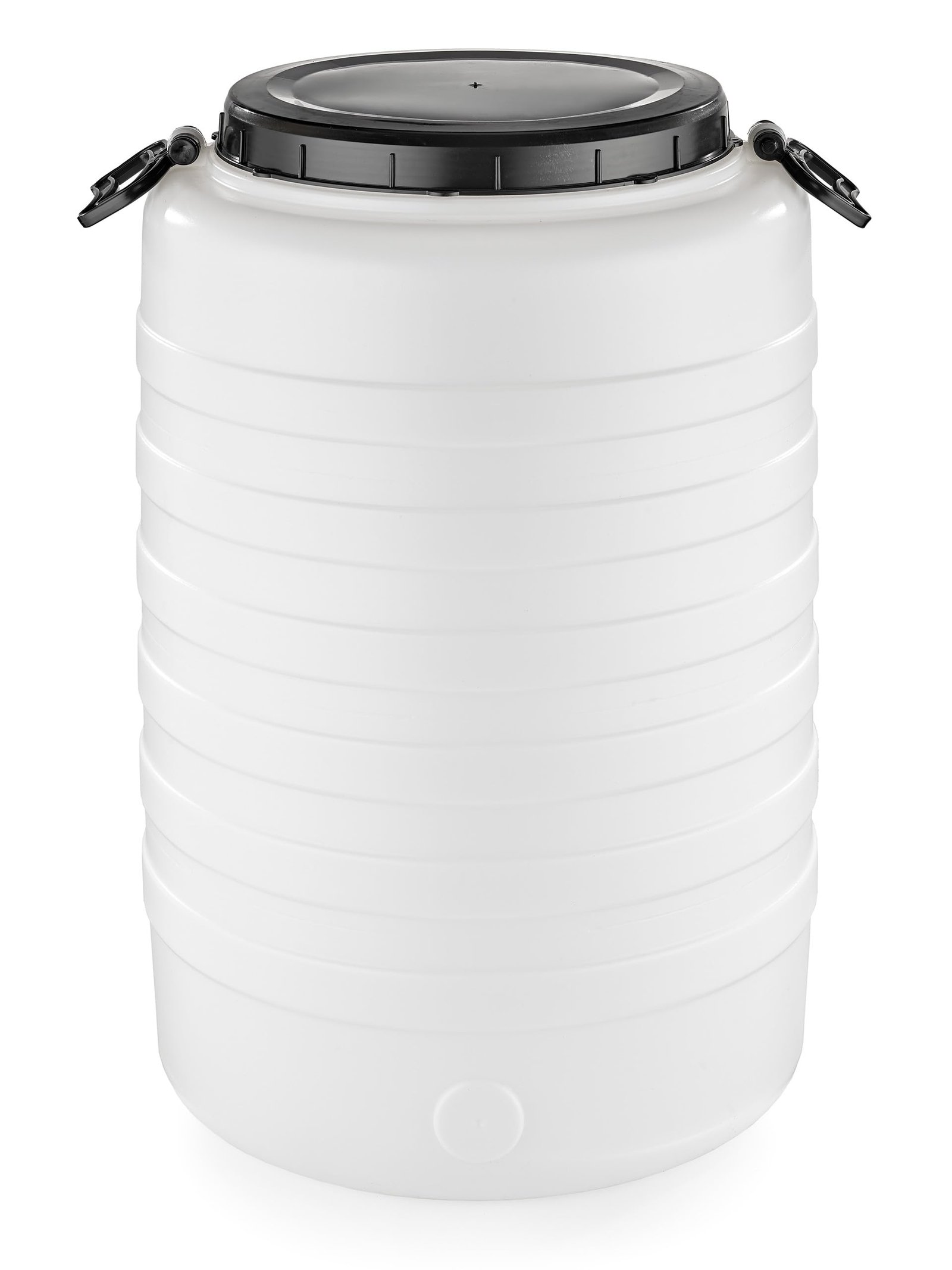 F & R Regentonne 60l mit Griffen und Spannring mit Deckel HDPE lebensmittelecht Stabiler Wasserbehälter Regenfass Wassertank Garten Frischwassertank - Image 2